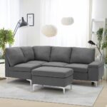 Esright Sectional Sofa with Ottoman (2)